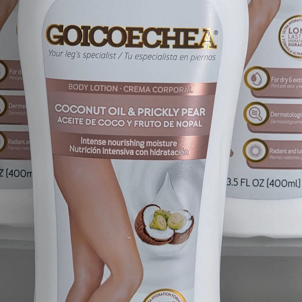 Goicoechea Body‎ Lotion 13.5oz 3 Pack Coconut Oil Prickly Pear Nourishing New